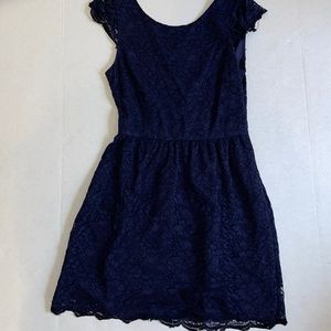 Forever 21 navy blue lace dress